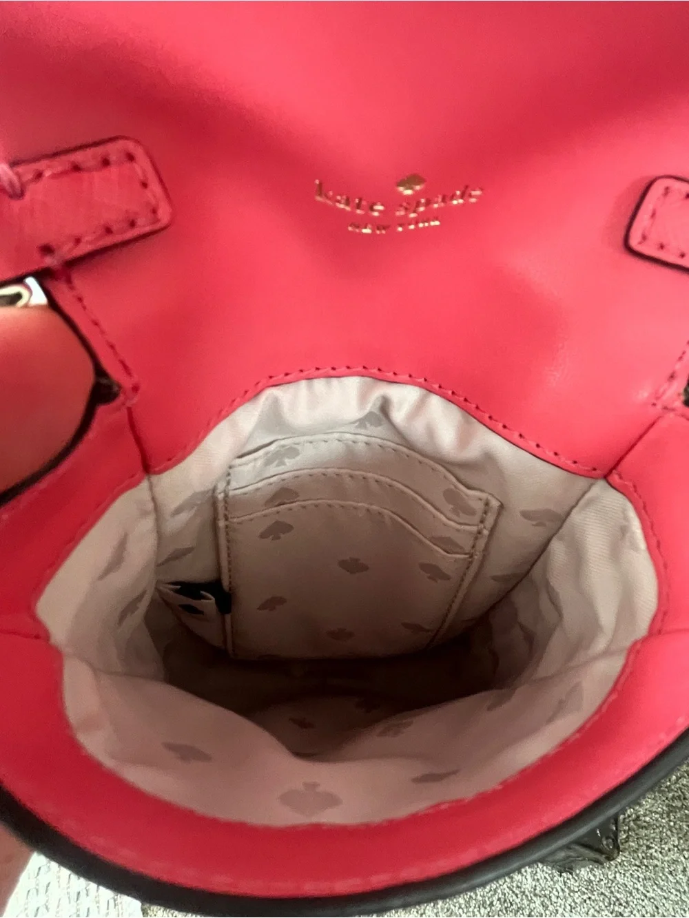 kate spade hot pink leather crossbody phone pouch